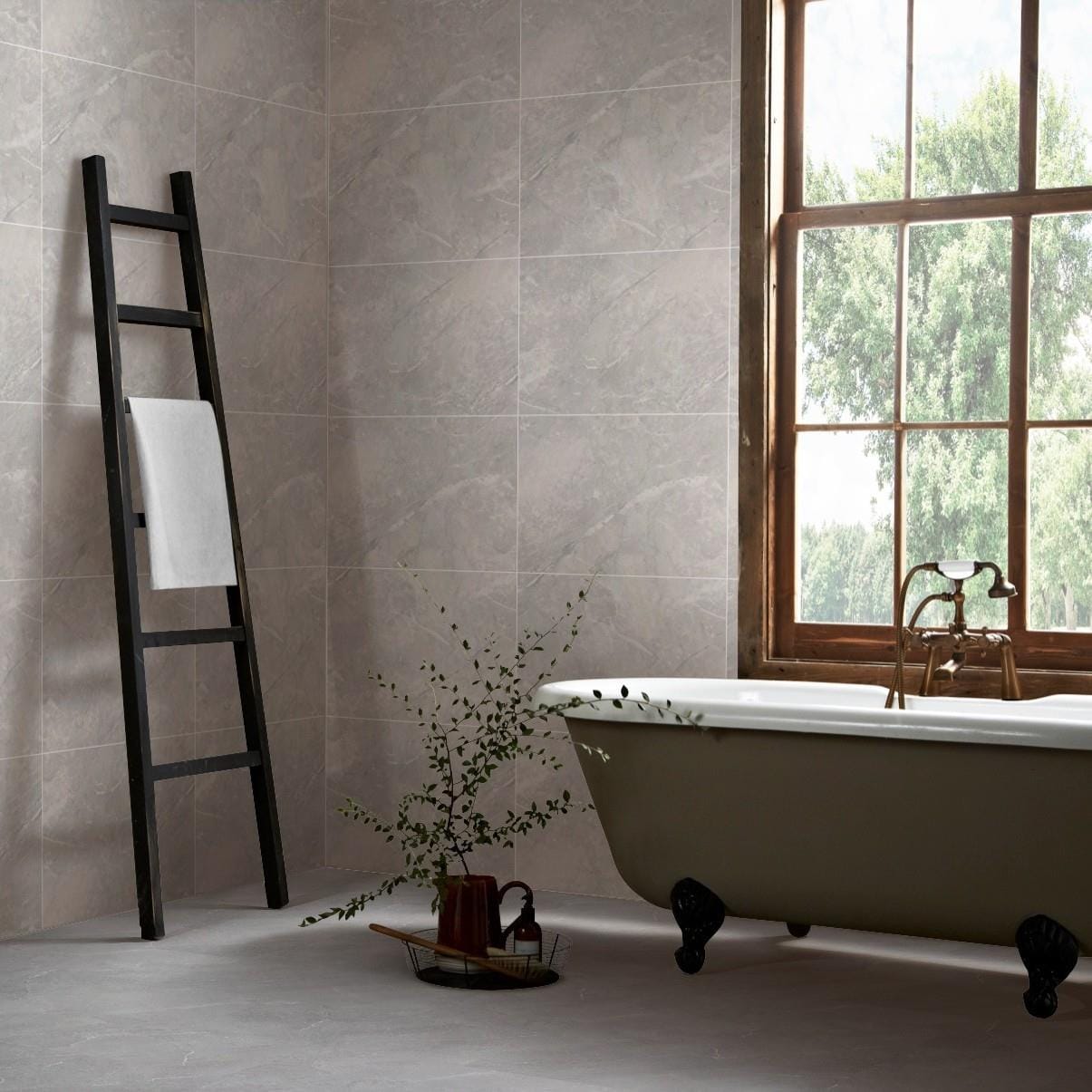 Multipanel Click Flooring Multipanel Click Drop 1.64M² Interlocking Vinyl Floor Tiles with Grout Edge - Monza