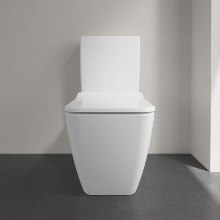 Villeroy & Boch Close Coupled Toilet Villeroy & Boch Venticello Rimless Close Coupled Toilet with Slimline Soft Close Seat