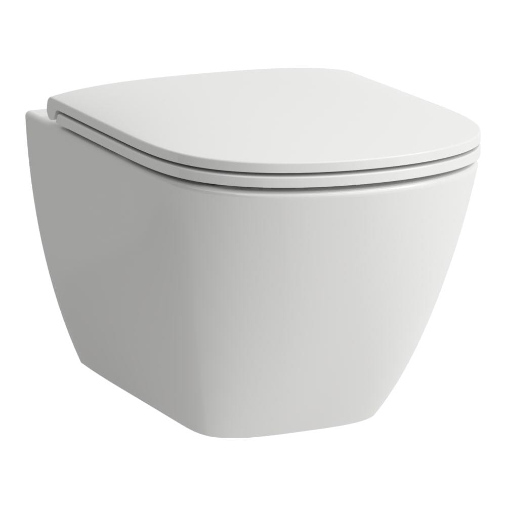 Laufen Wall Hung Toilet Laufen Lua Rimless Wall Hung Toilet with Soft Close Seat