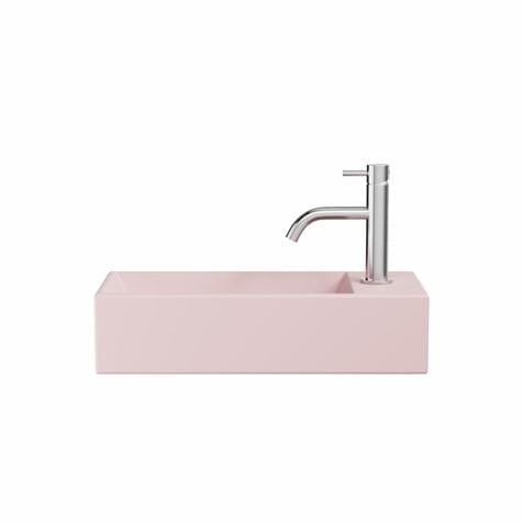 Crosswater Cloakroom Basin Pink Matt / 450 x 200mm Crosswater Beck Cloakroom Basin with Waste