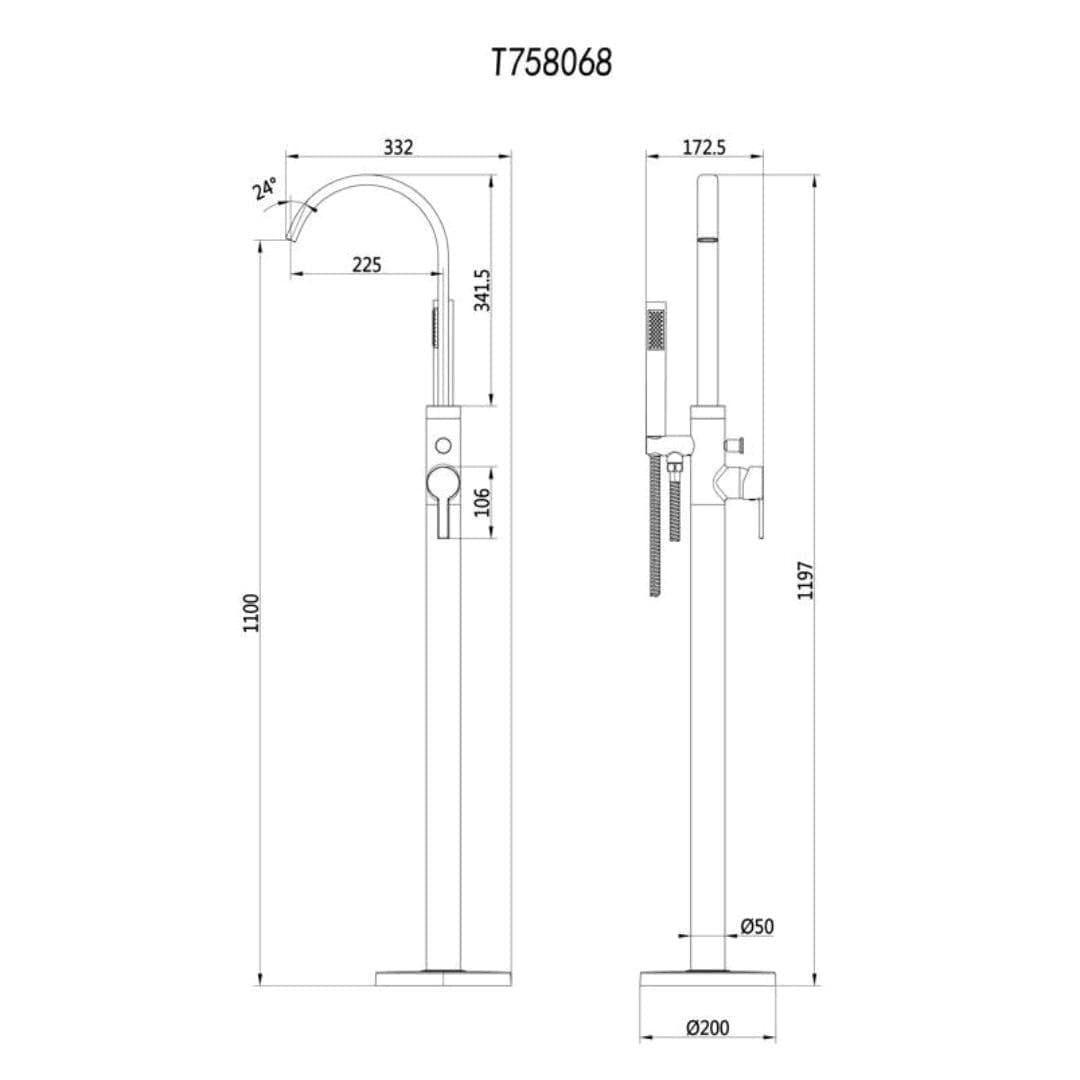 Aquarius Freestanding Bath Filler Aquarius Evolution Floorstanding Bath Shower Mixer Tap