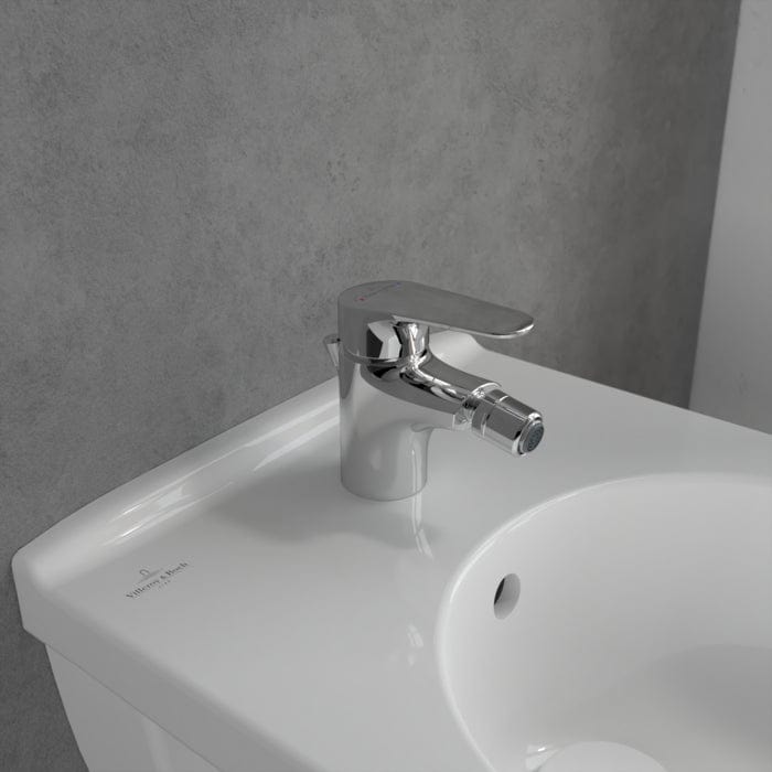 Villeroy & Boch Bidet Tap Villeroy & Boch O.Novo Start Single Lever Bidet Mixer Tap with Pop-Up Waste in Chrome