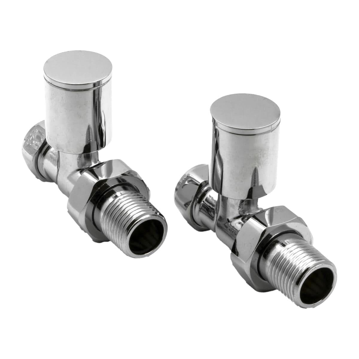 Reina Radiator Valve Chrome Reina Portland Straight Radiator Valves