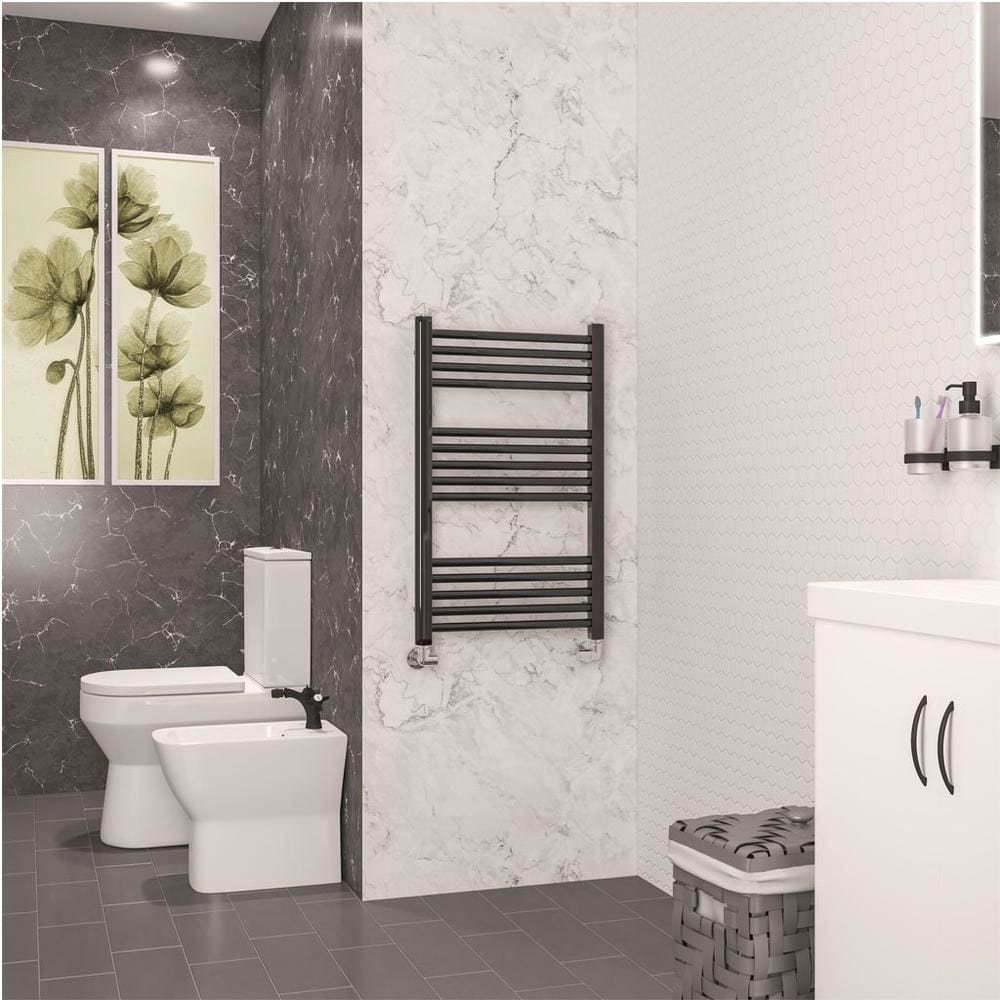 Eastbrook Wendover Straight Heated Towel Rail in Black Gold