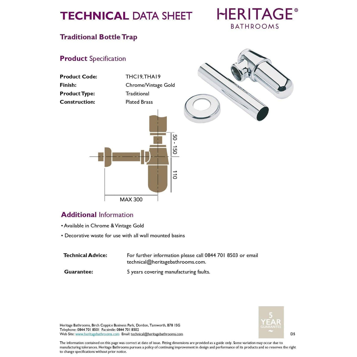 Heritage Bottle Trap Heritage Traditional Bottle Trap