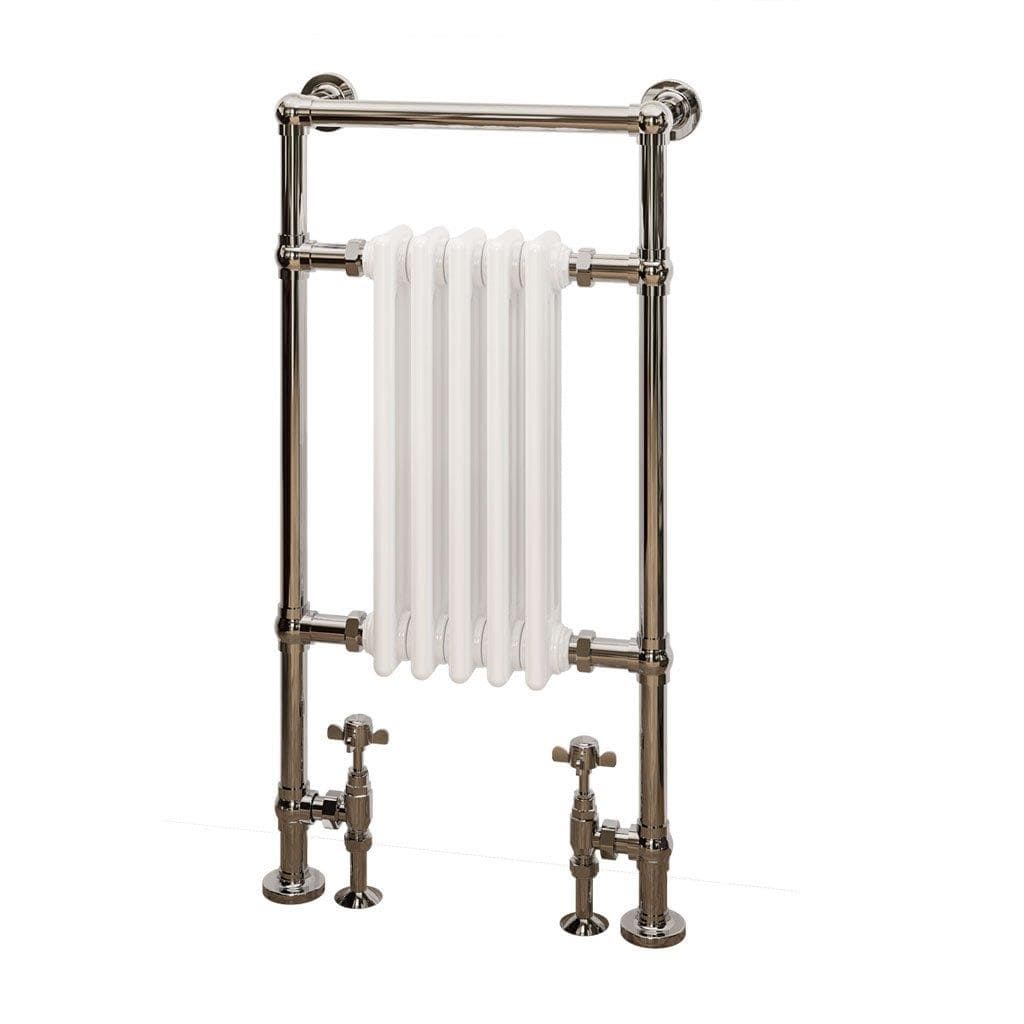 Eastbrook Insert Radiator 960 x 500 / Electric Only Eastbrook Avon Straight Vertical Traditional Radiator in Chrome/Gloss White