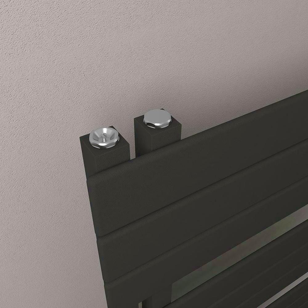 Eastbrook Designer Towel Rail Eastbrook Helmsley Straight Vertical Designer Towel Rail in Matt Black