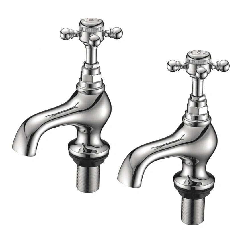 Imperial Pillar Basin Tap Imperial Lichfield 1/2" Basin Pillar Taps (Pair) in Chrome