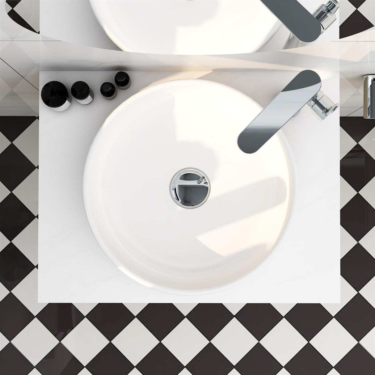 Imex Countertop Basin Imex Alma Round Countertop Basin - 400mm - White