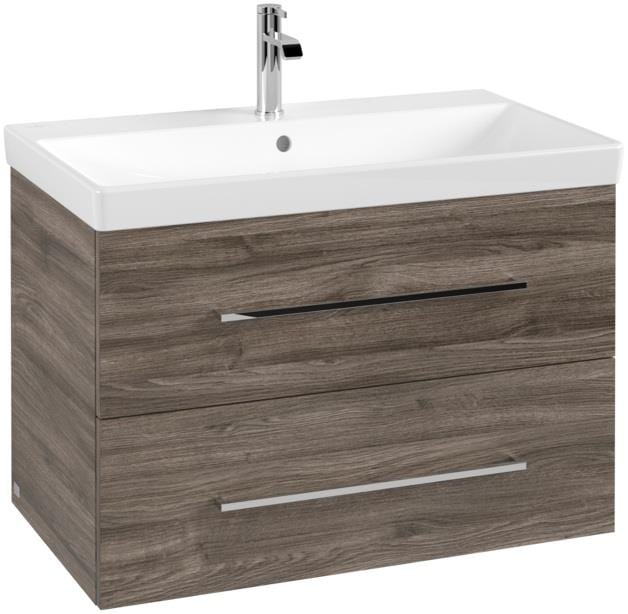 Villeroy & Boch Wall Mounted Vanity Unit Villeroy & Boch Avento Wall Hung Vanity Unit 780mm Two Drawers with Basin