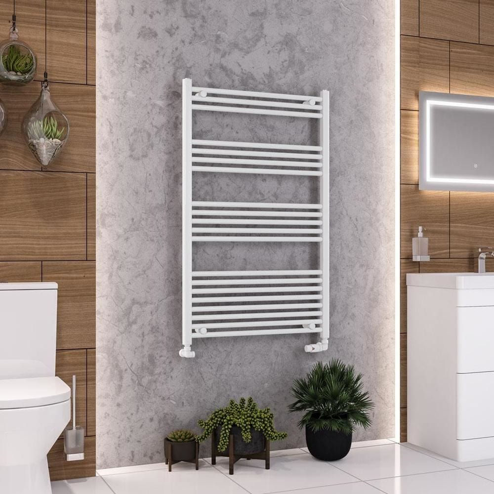 Eastbrook Wendover Straight Vertical Heated Towel Rail in White