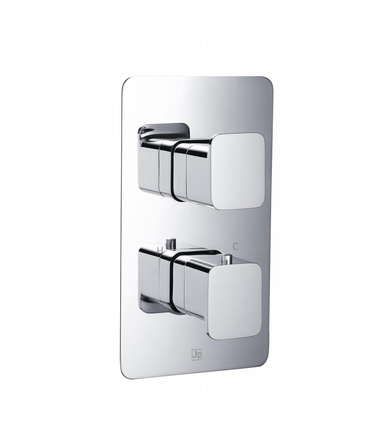 JTP Concealed Shower Valve JTP HIX 1 Outlet, 2 Handle Thermostatic Concealed Shower Valve
