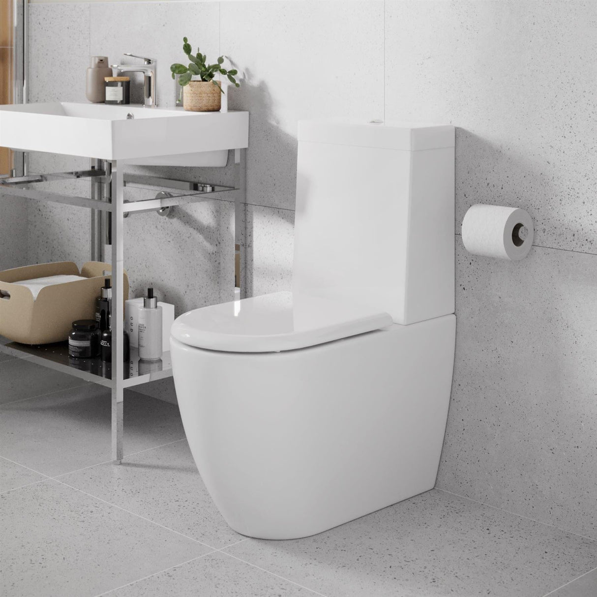 Britton Close Coupled Toilet Britton Milan Close Coupled Rimless Toilet with Soft Close Seat