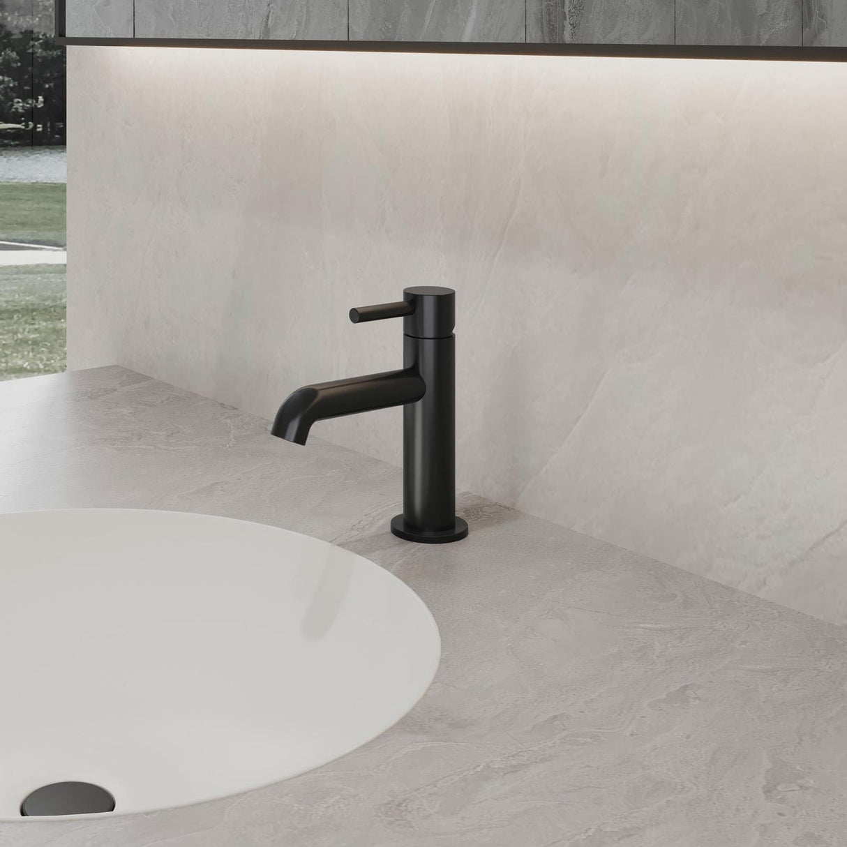 Flova Mono Basin Tap Matt Black Flova Levo Mono Basin Mixer Tap