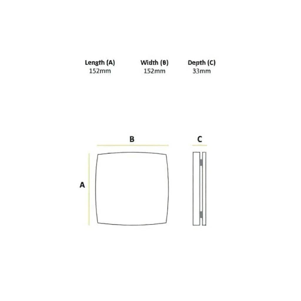 HiB Wall Mounted Fan HiB Breeze Wall Mounted Bathroom Fan
