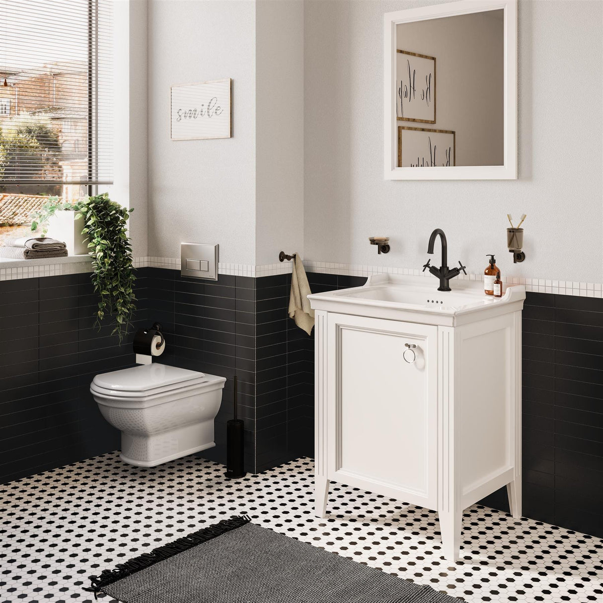 VitrA Mono Basin Tap VitrA Origin Classic Basin Mixer Tap with Cross Handles