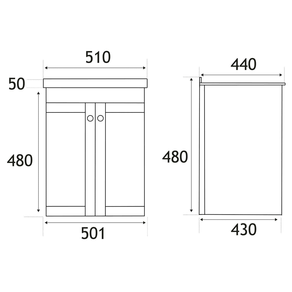 Eastbrook Wall Mounted Vanity Unit Eastbrook Hardwick Traditional 600mm Wall Hung Vanity Unit with Basin