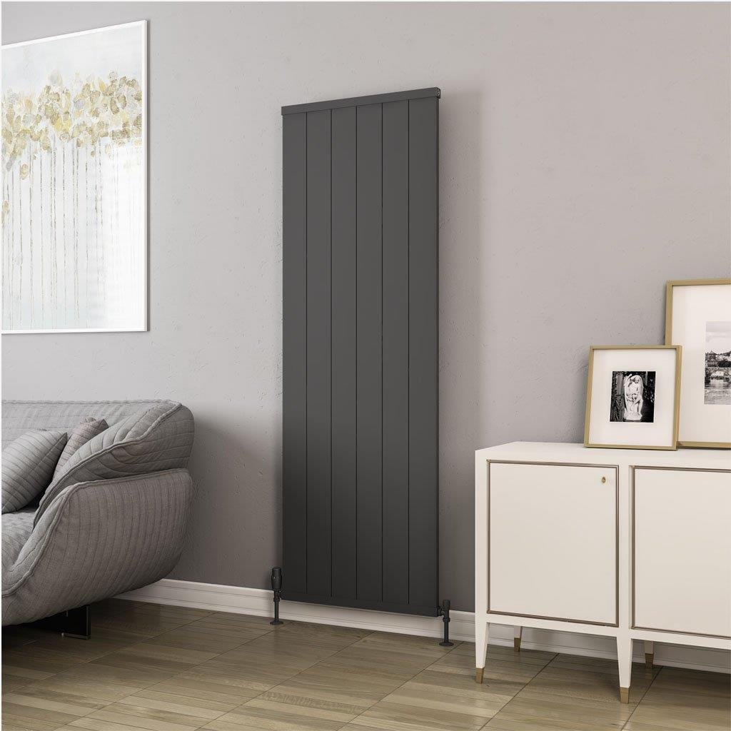 Eastbrook Panel Radiator 1800 x 610mm / Matt Anthracite Eastbrook Kingswood Slimline Vertical Aluminium Radiator