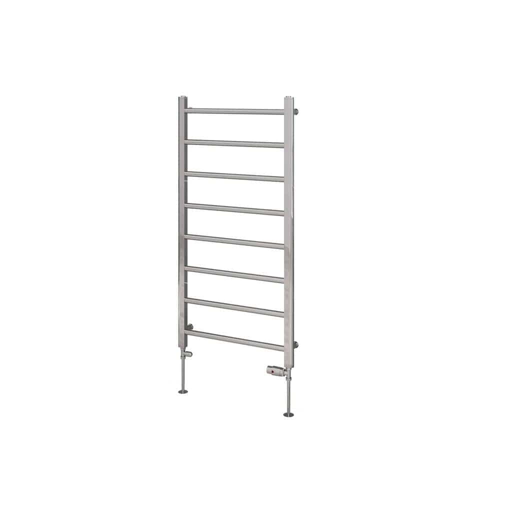 Eastbrook Ladder Rail 1200 x 600 / Dual Fuel Eastbrook Tuscan Round Heated Towel Rail in Chrome