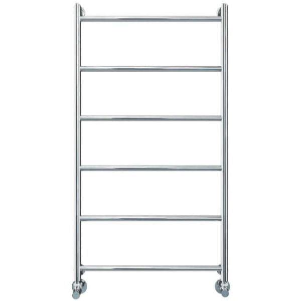 Vogue Ladder Rail 1250 x 650 / Central Heating Vogue Vivid Straight Heated Towel Rail in Chrome