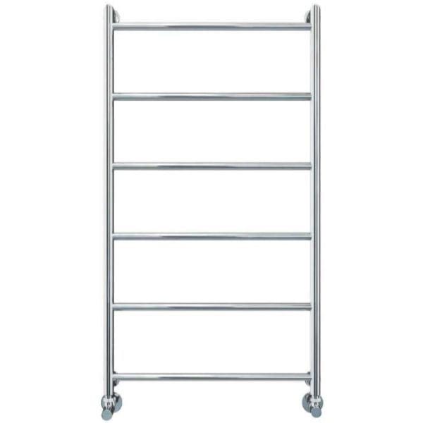 Vogue Ladder Rail 1250 x 650 / Dual Fuel Vogue Vivid Straight Heated Towel Rail in Chrome