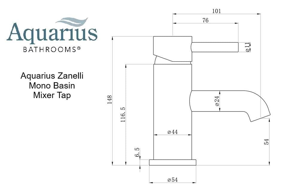 Aquarius Mono Basin Tap Aquarius Zanelli Mono Basin Mixer Tap with Waste