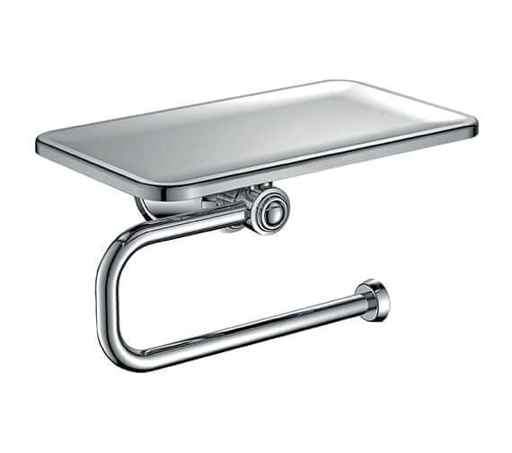 Flova Toilet Roll Holder Diamond Chrome Flova Liberty Toilet Roll Holder With Shelf