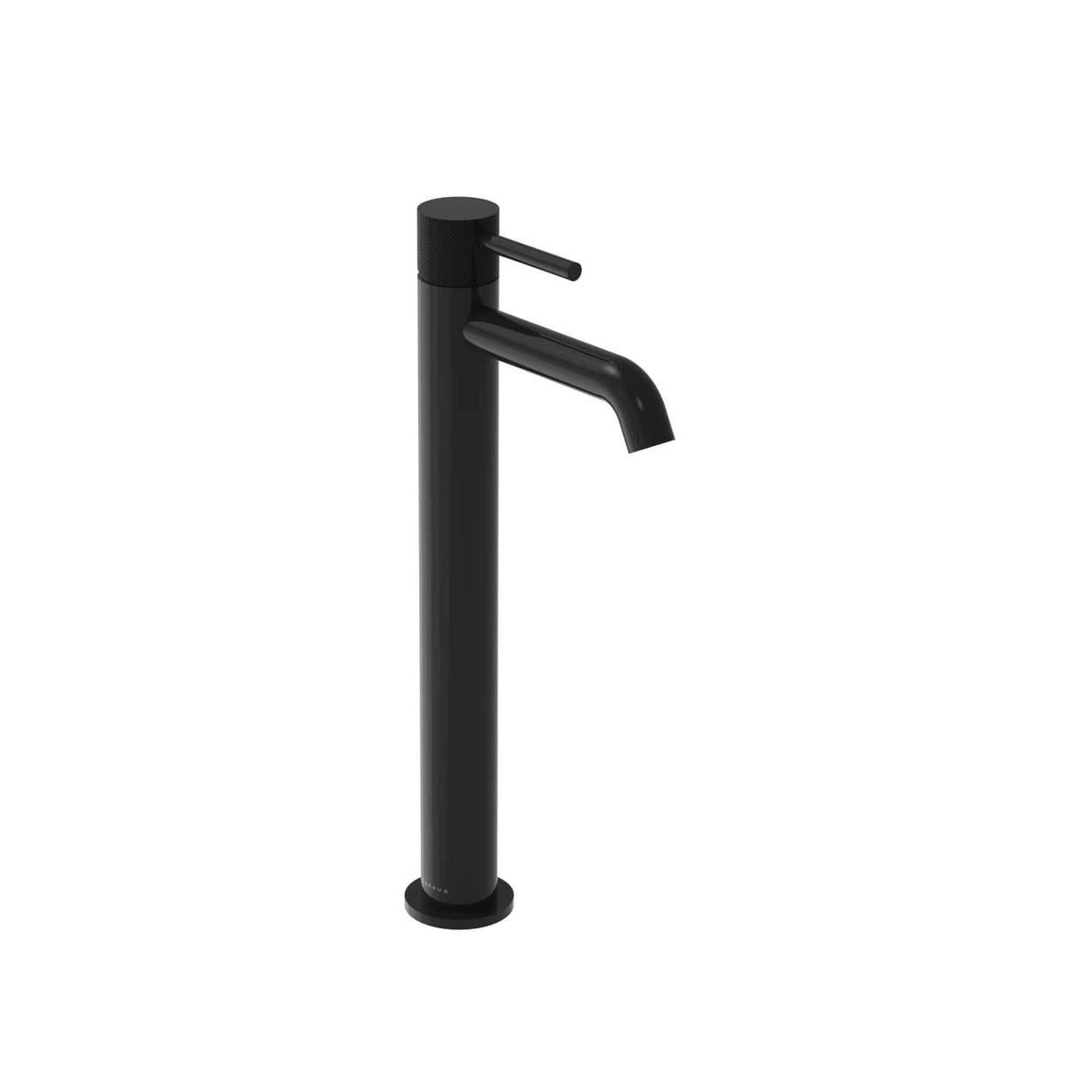 Saneux Tall Basin Tap Knurled Saneux Cos Tall Basin Mixer Tap in Satin Black