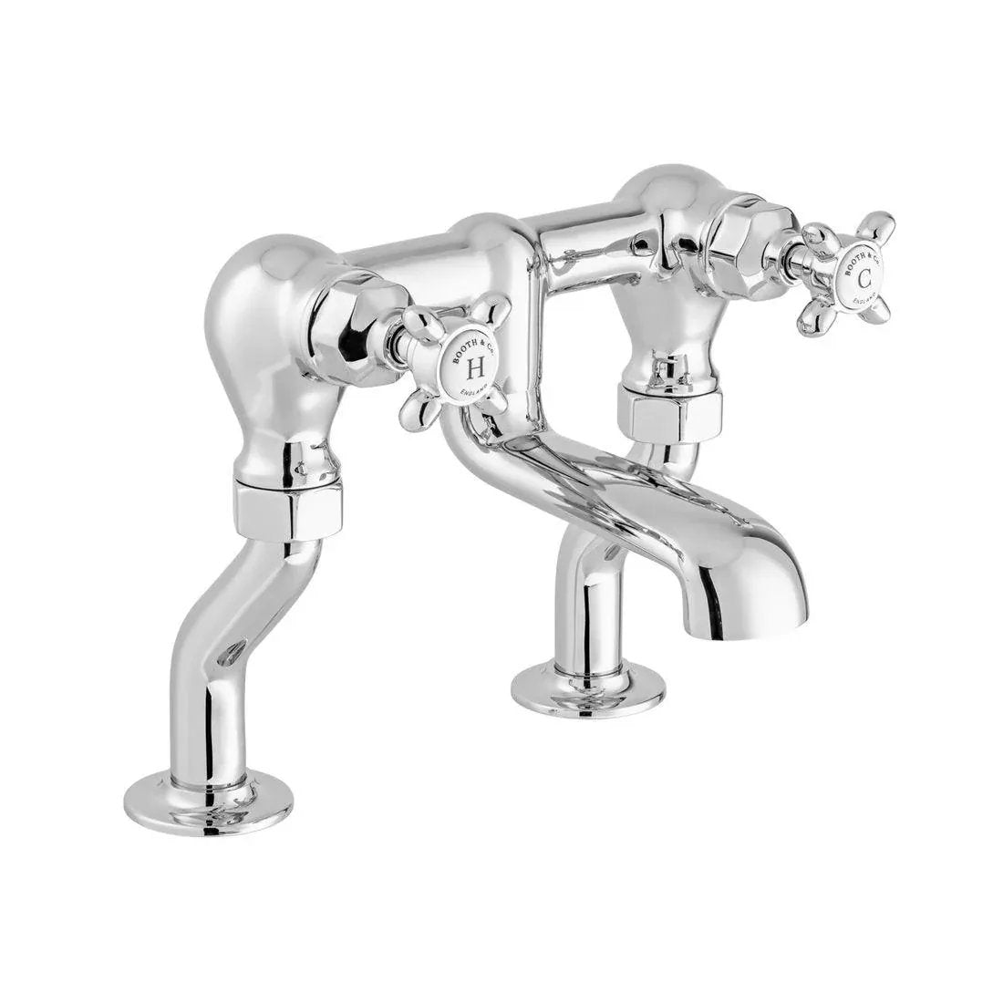 Vado Bath Mixer Chrome Booth & Co. Axbridge Bath Filler Tap