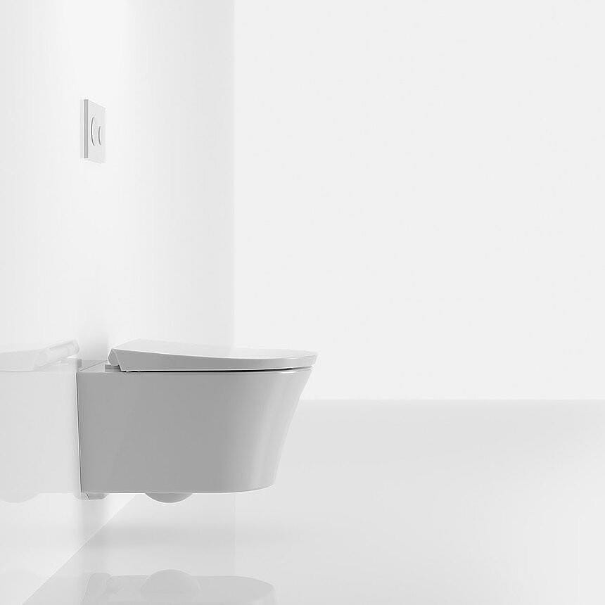 TOTO Wall Hung Toilet TOTO GP Wall Hung Rimless Toilet with Tornado Flush and Soft Close Seat