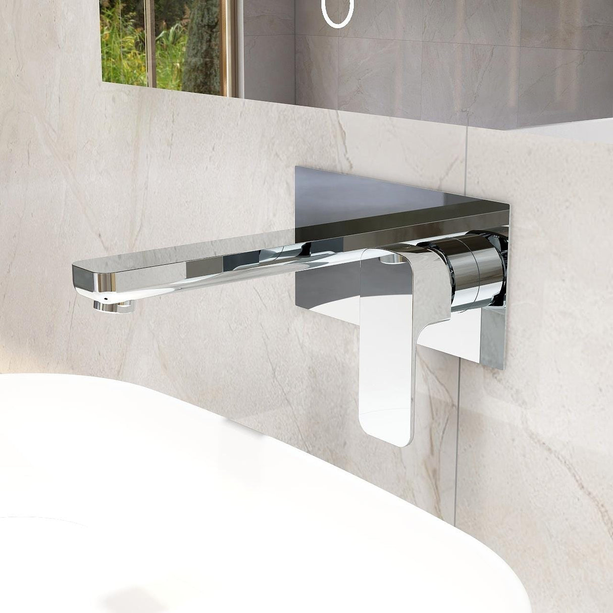 Imex Wall Mounted Basin Tap Imex Blade 2 Hole Wall Mounted Basin Mixer Tap