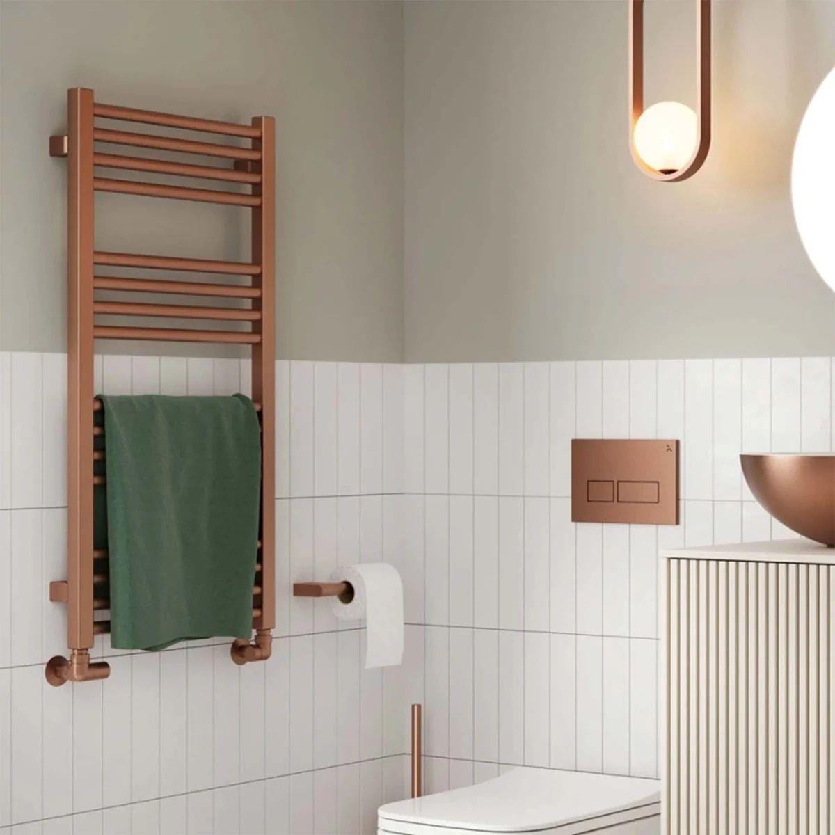 Crosswater Ladder Rail Crosswater MPRO Designer Vertical Towel Radiator in Brushed Bronze