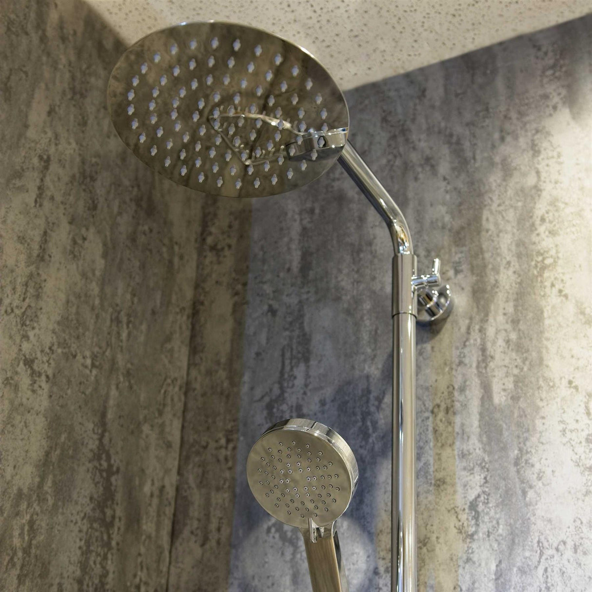 Aquarius Exposed Shower Set Aquarius RainLux Cool Touch Adjustable Round Exposed Shower Valve and Kit