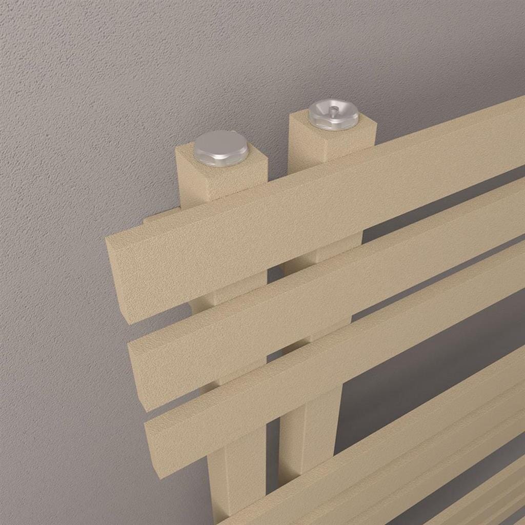 Eastbrook Designer Towel Radiator Eastbrook Hurley Vertical Straight Heated Towel Rail - 1200 x 600mm - Matt Cappuccino