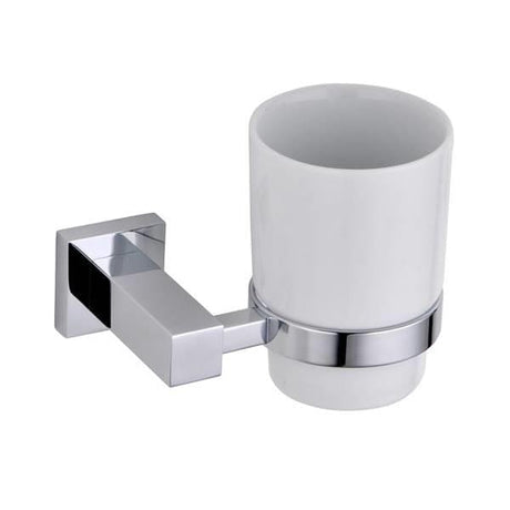 RAK Toothbrush Holder RAK Cubis Wall Mounted Single Tumbler and Holder in Chrome