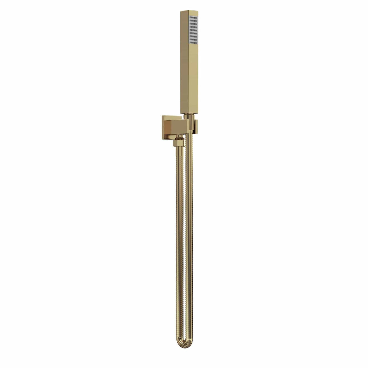 Aquarius Bathrooms Shower Handset Brushed Brass Aquarius Tetra Wall Outlet Single Function Shower Handset and Hose