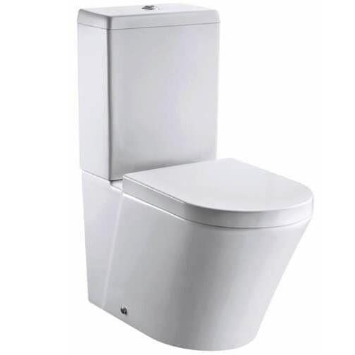 Imex Close Coupled Toilet Imex Arco Rimless Close Coupled Toilet with Soft Close Seat in White
