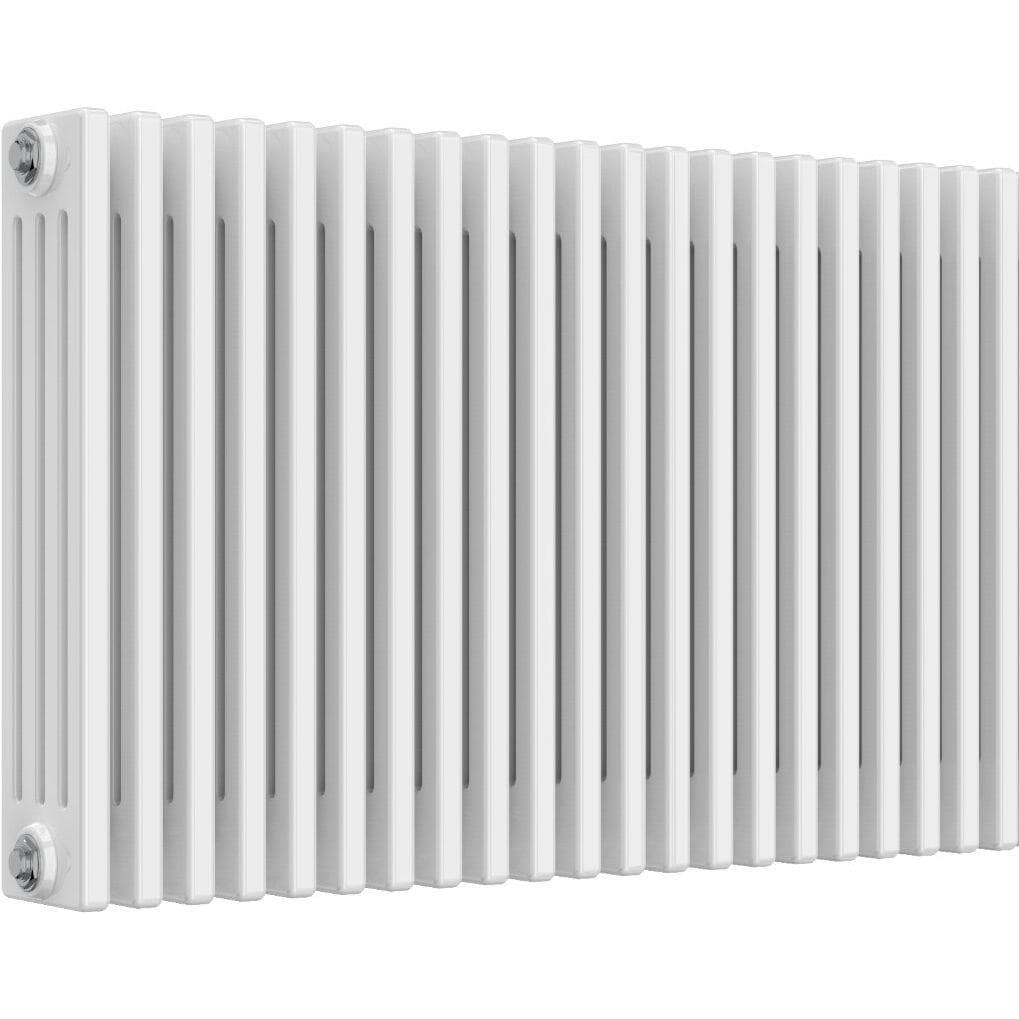 Aquarius Bathrooms Column Radiator 600mm x 965mm Aquarius Foundry Horizontal 4 Column Radiator in White