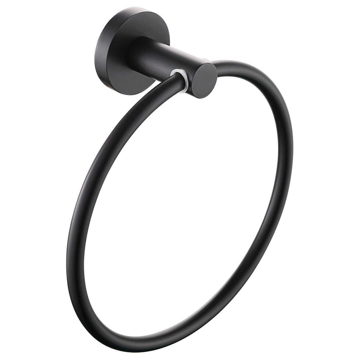 Heritage Towel Rails and Rings Black Heritage Lullington Towel Ring