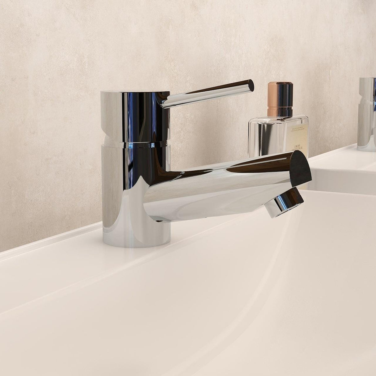 Imex Mono Basin Tap Imex Arco Basin Mixer Tap with Universal Waste in Chrome