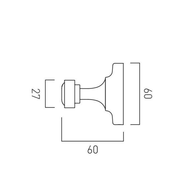 Vado Robe Hook Booth & Co. Axbridge Robe Hook