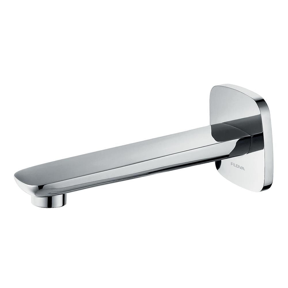 Flova Bath Spout Flova Urban Wall Mounted Bath Spout in Diamond Chrome