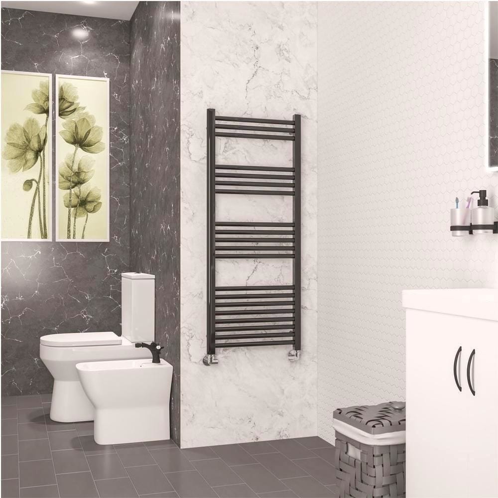 Eastbrook Wendover Straight Heated Towel Rail in Black Gold