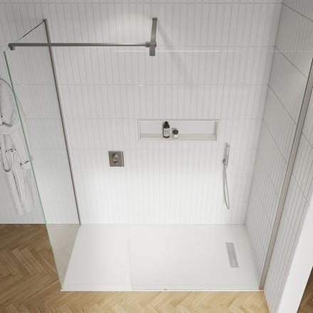 Crosswater Wetroom Accessory Brushed Stainless Steel / T Bracing Bar Crosswater Gallery Stabilising Fixings