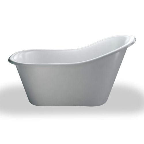 Burlington Roll Top and Slipper Freestanding Bath Burlington Emperor Freestanding Slipper Bath - 1530 x 730mm - White