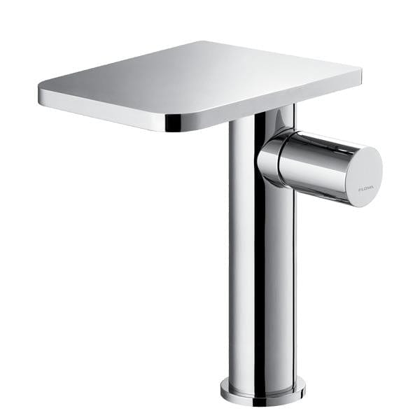 Flova Mono Basin Tap Flova Annecy Tall Basin Mixer Tap with Clicker Waste in Diamond Chrome