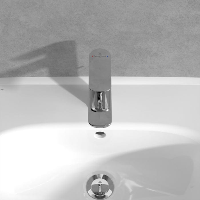 Villeroy & Boch Mono Basin Tap Villeroy & Boch O.Novo Single Lever Basin Mixer Tap with Pop-Up Waste in Chrome