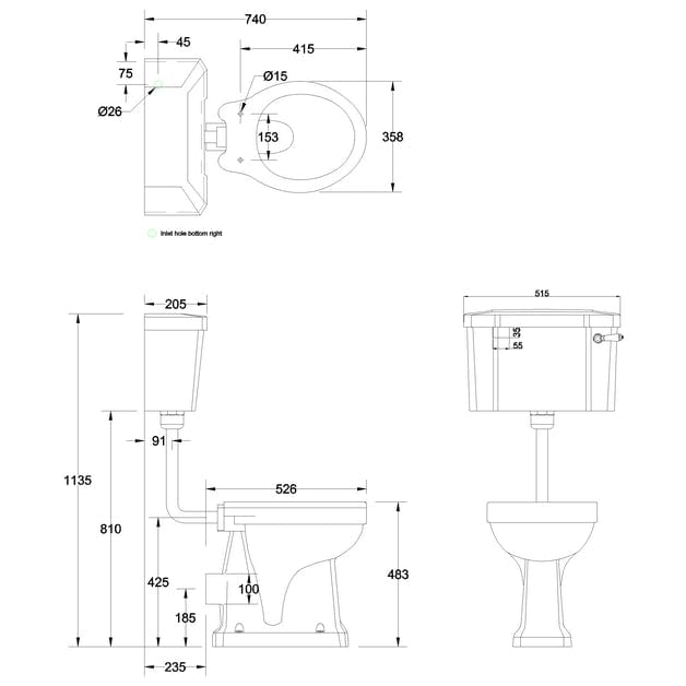 Burlington Low Level Toilet Burlington Regal Comfort Height Low Level Toilet