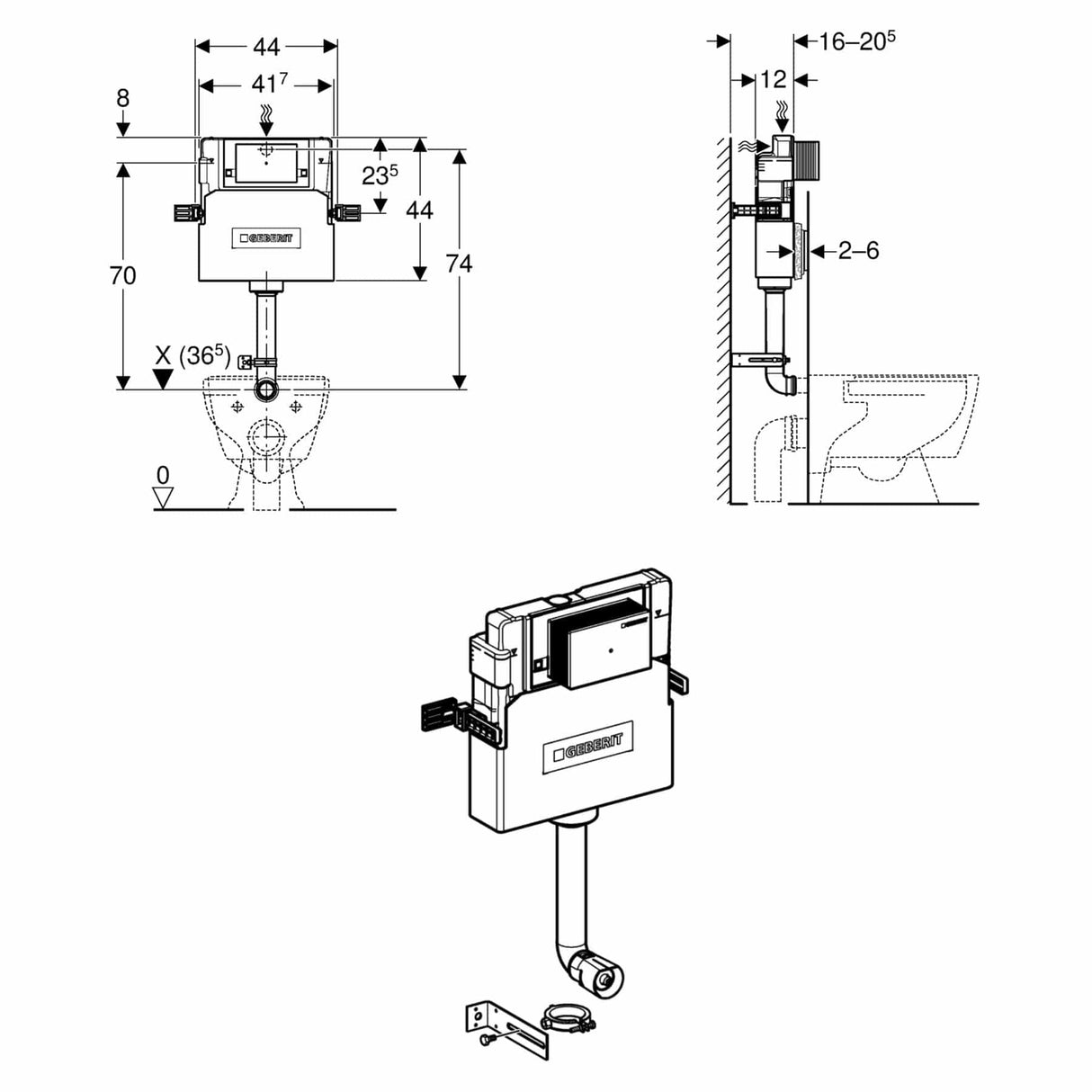 Geberit Concealed Cistern Geberit Duofix Alpha 1090mm Concealed Cistern