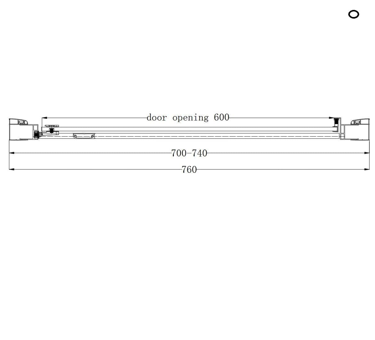 Eastbrook Hinged Shower Door Eastbrook Corniche 2000 8mm Hinged Shower Door